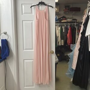David’s bridal bridesmaid dress, baby pink size 2